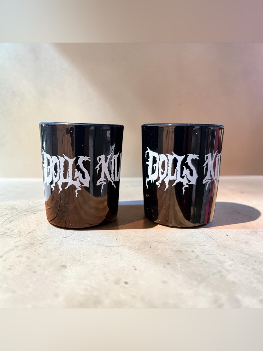DOLLS KILL GOTHIC SHOT GLASS PAIR